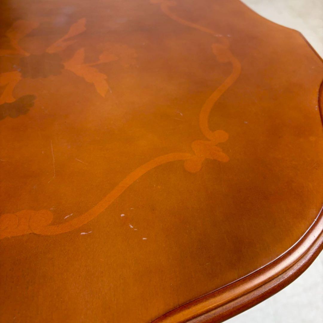 イタリア製　アンティーク調　ティーテーブル　コーヒーテーブル　サイドテーブル