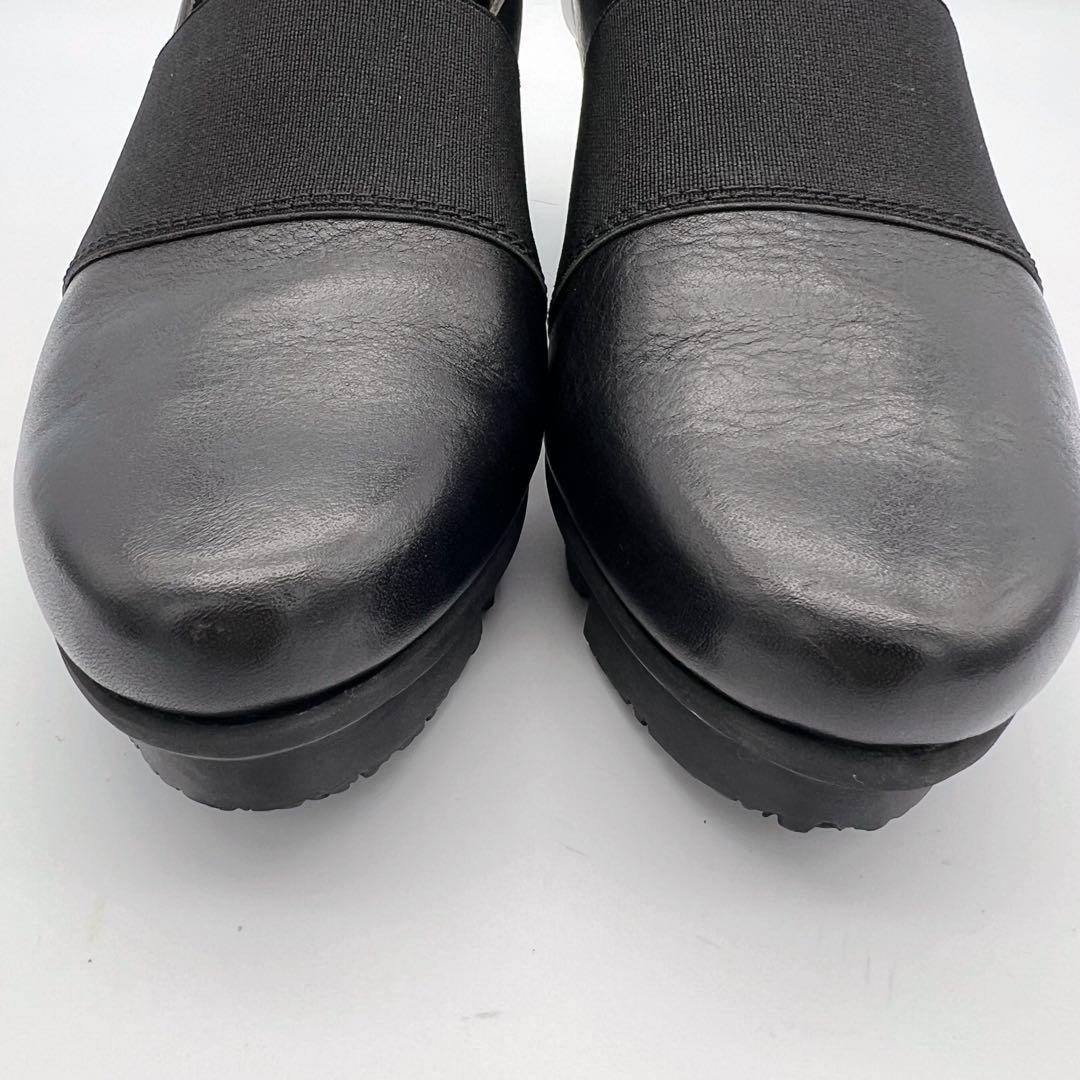 H*i様 trippen トリッペン ウェッジソール バージー 黒 レザー 36
