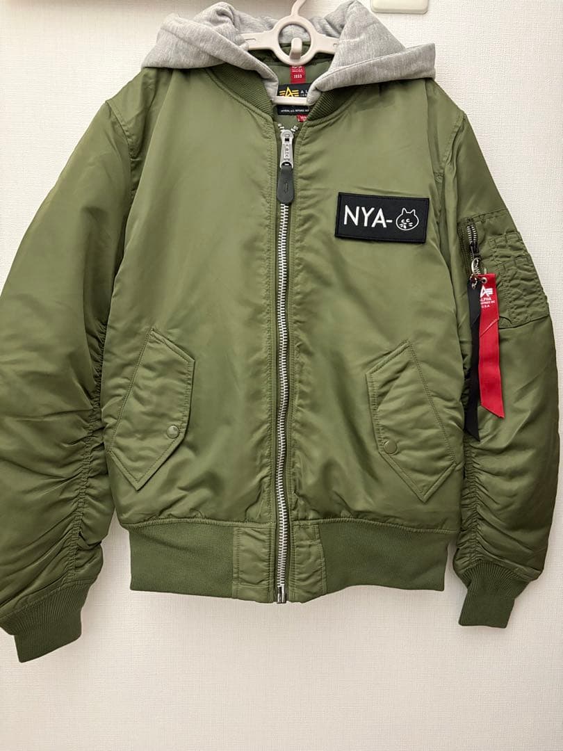 ALPHA INDUSTRIES × にゃー MA-1 フライトジャケット