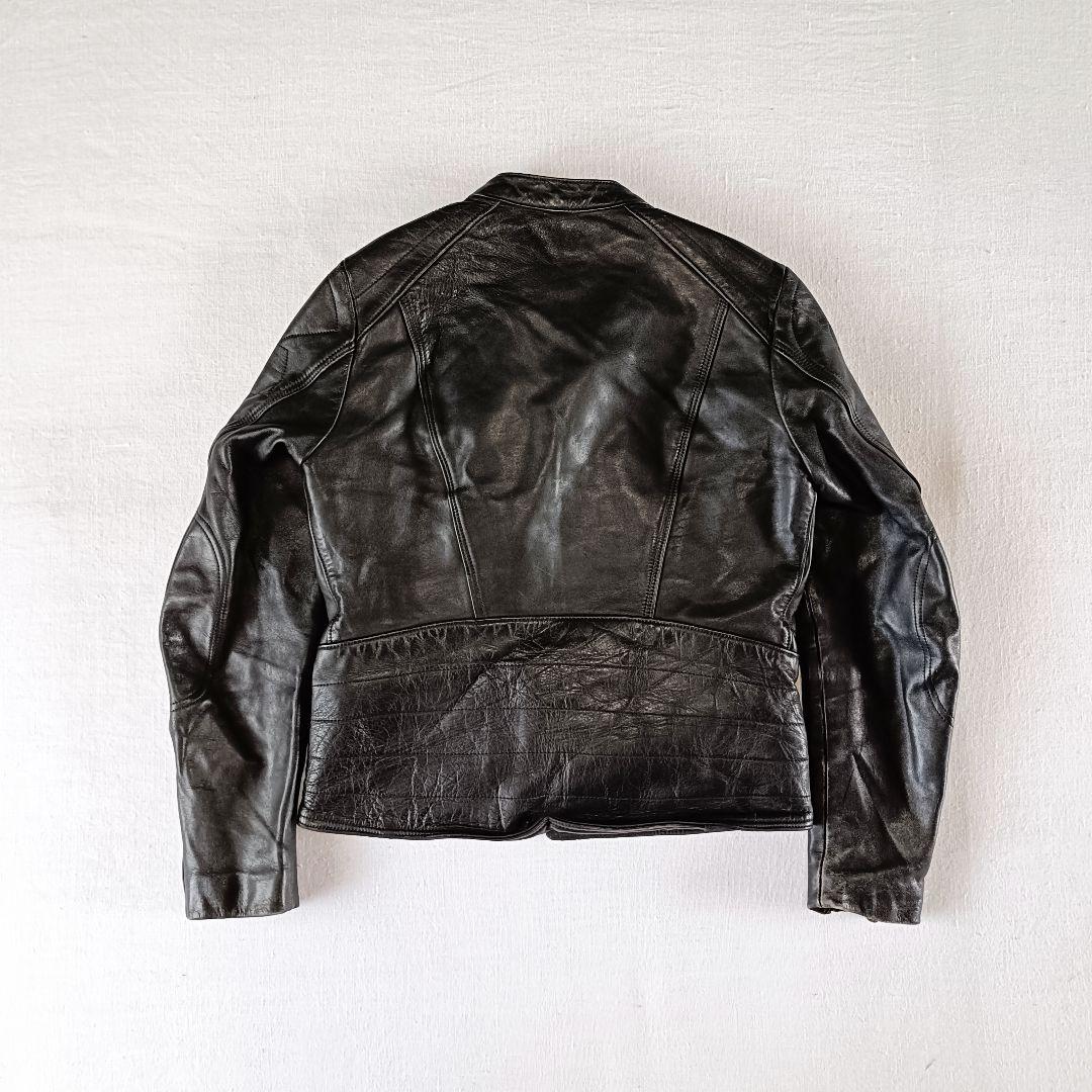 70s ドイツ erbo レザー ダブルライダース ブラック