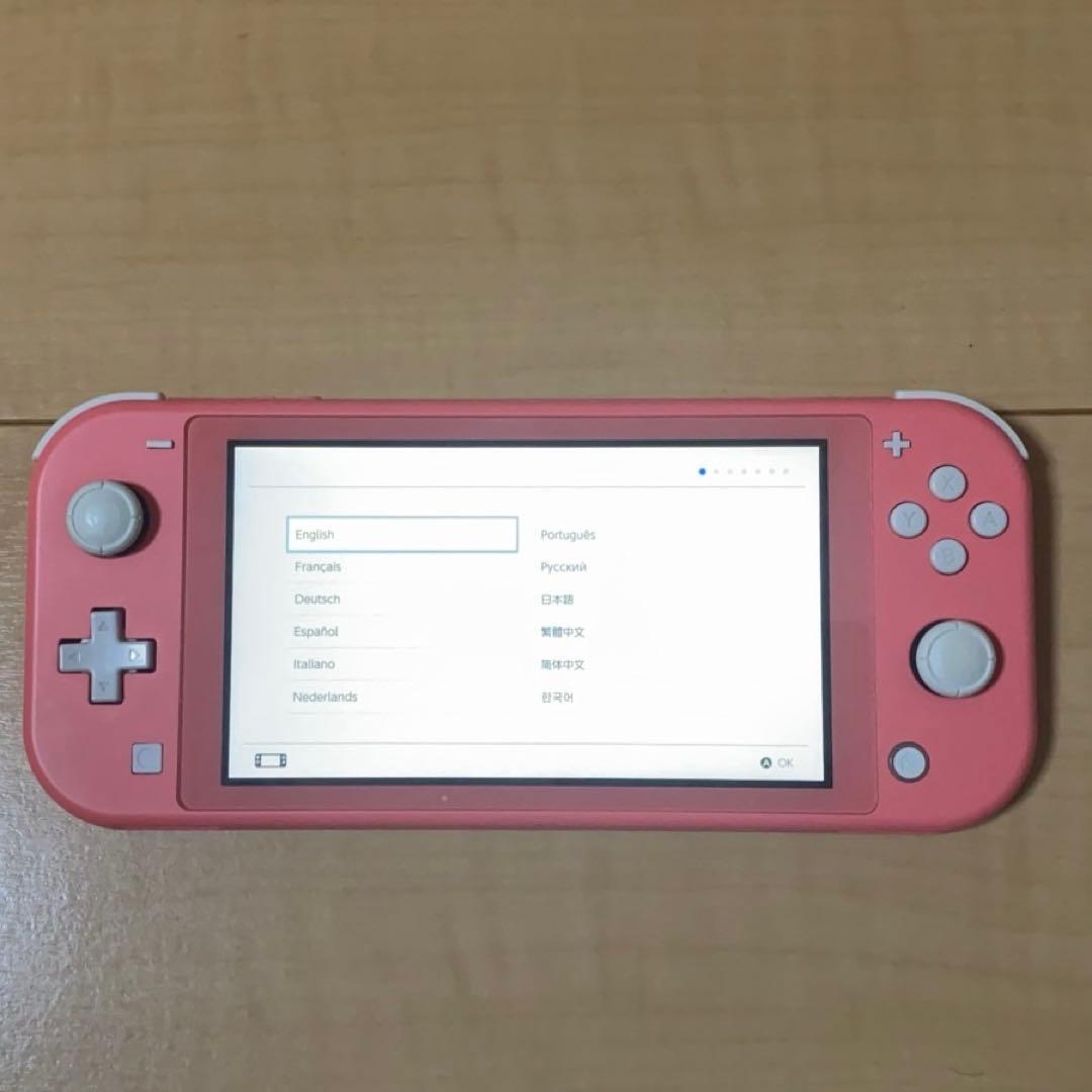 Nintendo Switch Lite コーラルピンク ピンク　ケース付き