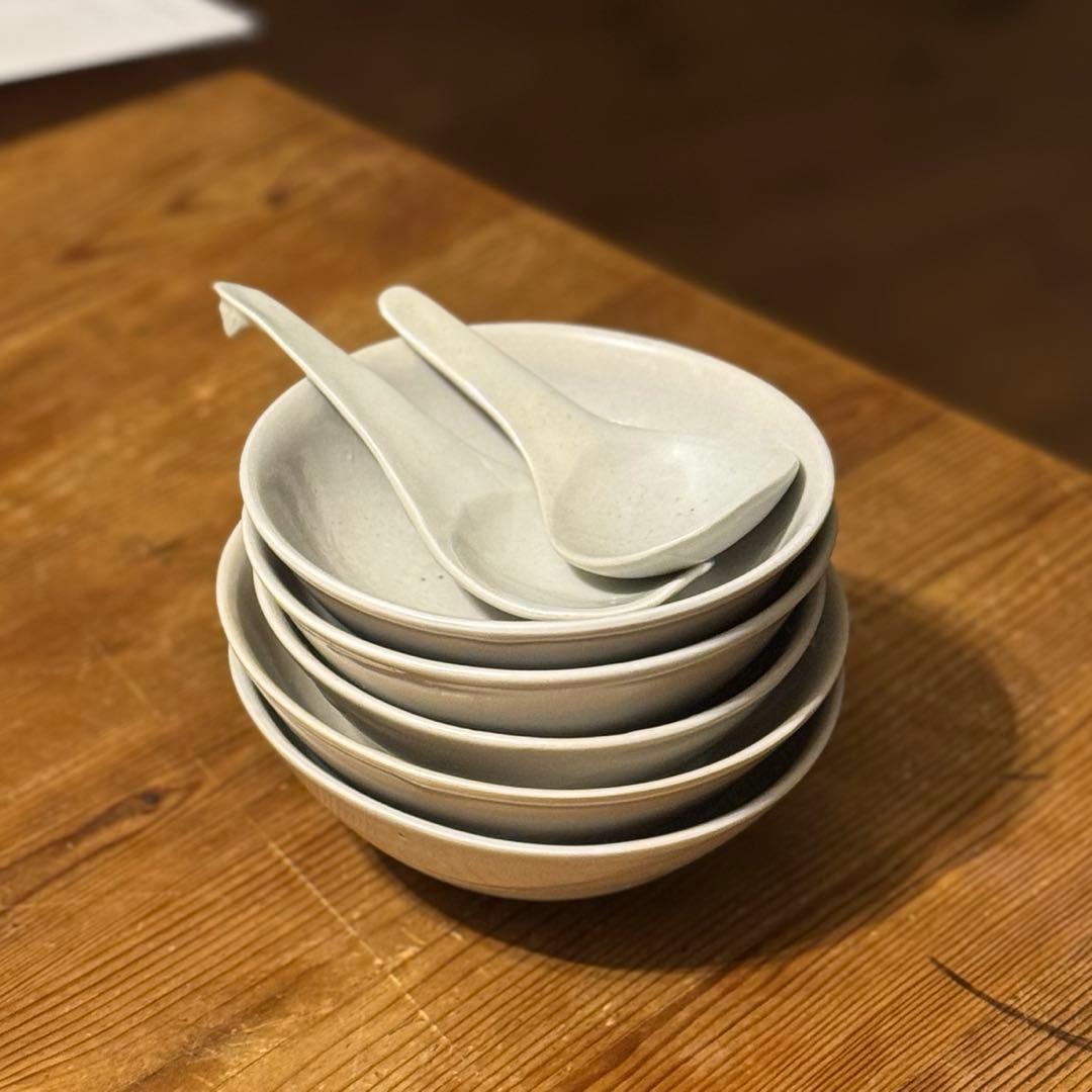 中本純也　食器　中鉢　5皿セット+レンゲ2点