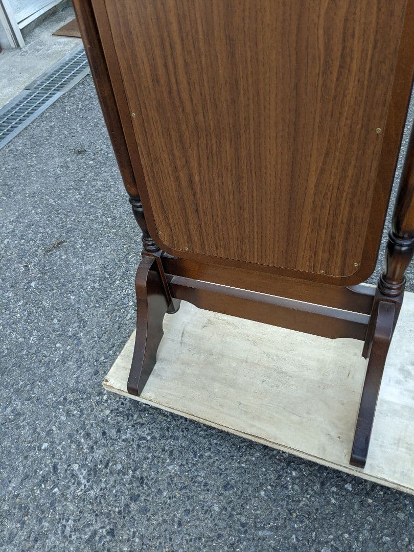 カリモク　アンティーク　ミラー　スタンドミラー