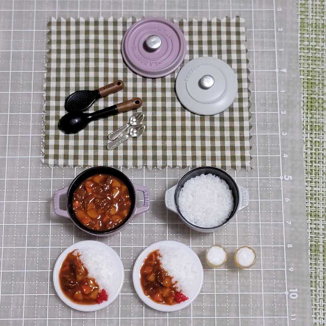 ミニチュアフード カレーライスセット