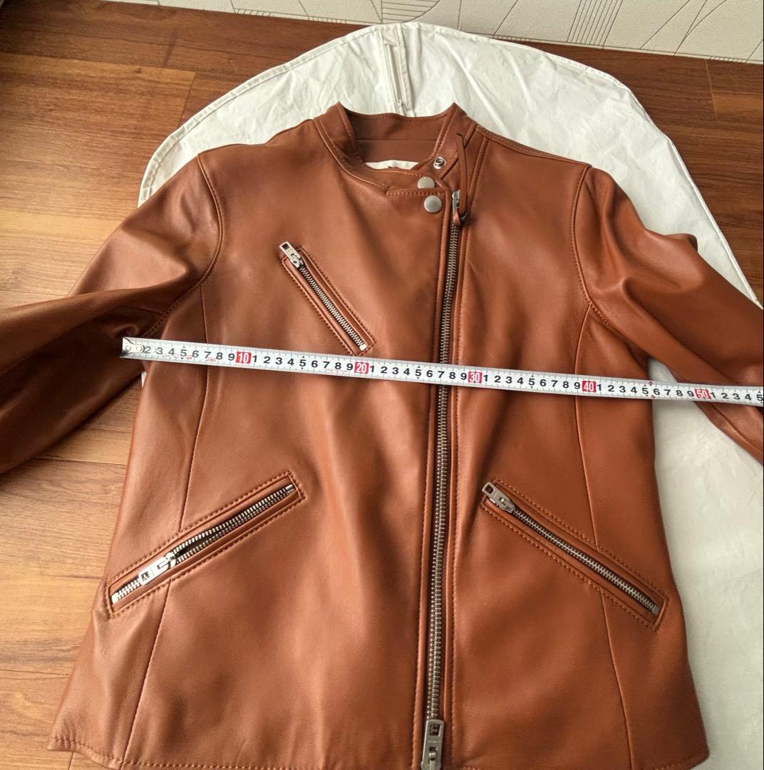 コーチ　COACH レザージャケット　ライダースジャケット　キャメル