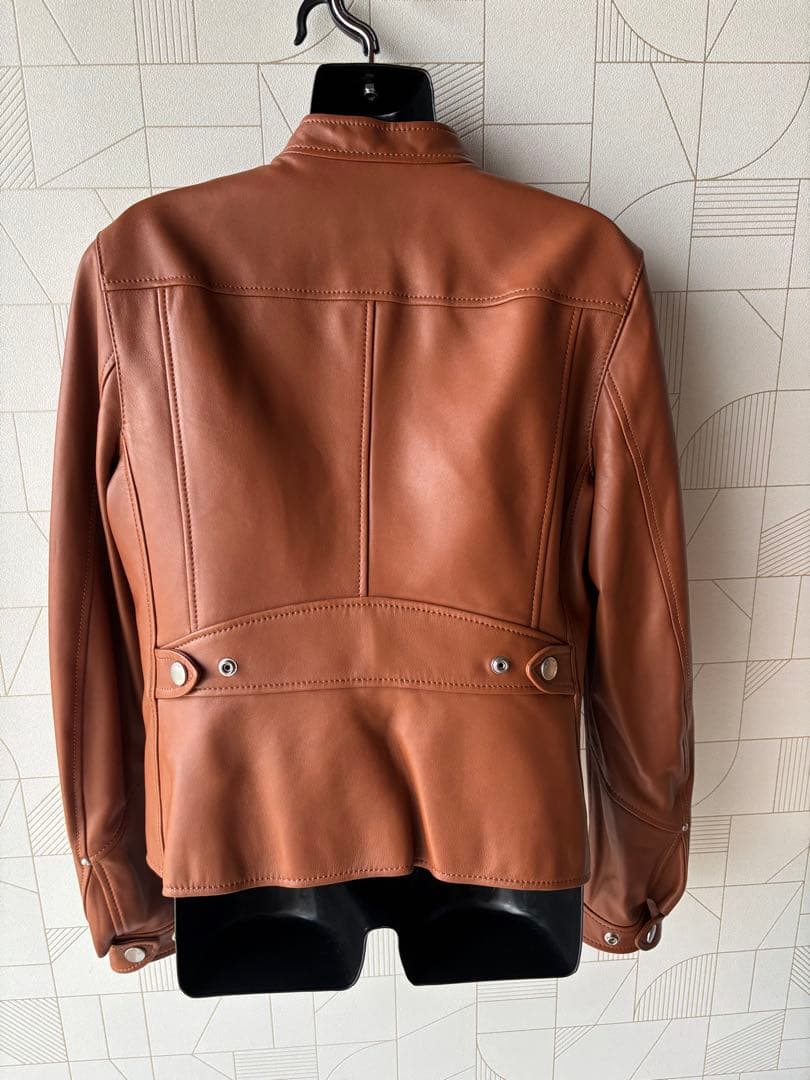 コーチ　COACH レザージャケット　ライダースジャケット　キャメル