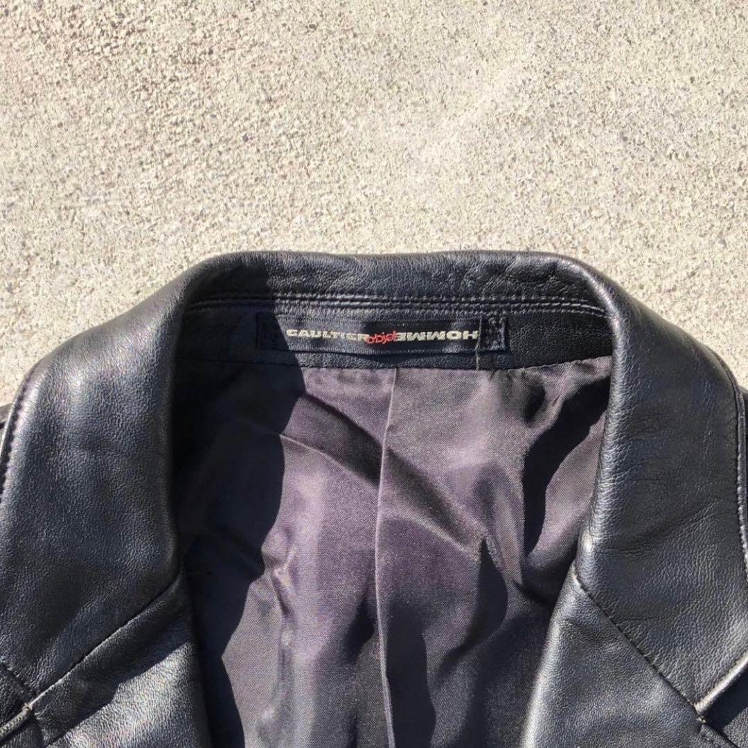 Jean Paul Gaultier homme レザーテーラードジャケット