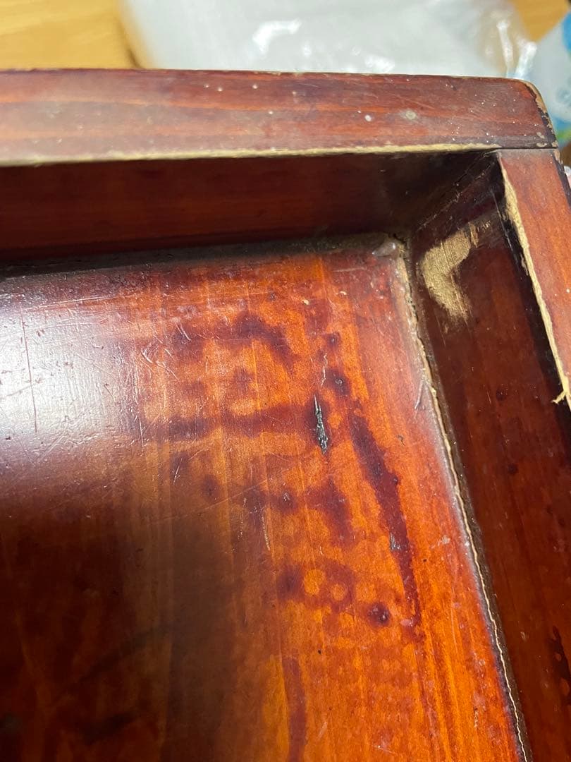 漆塗り　入れ子　7段　木箱　7個組　昭和レトロ　アンティーク　蓋付　ヴィンテージ