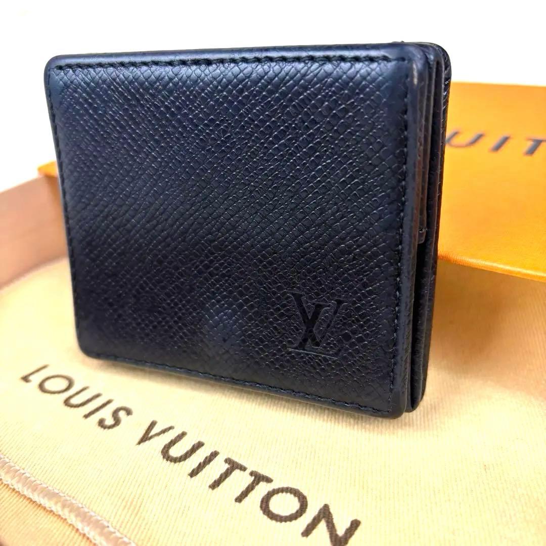 美品！ ルイヴィトン タイガ　ブラック ポルトモネボワットケース