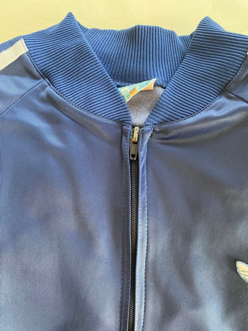 70's adidas トラックジャケット　ネイビー　希少　西ドイツ