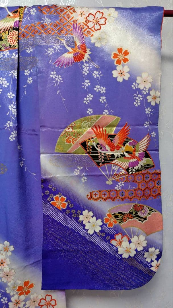 RK542洗える子供着物着丈130センチ裄丈50センチ7歳前後用