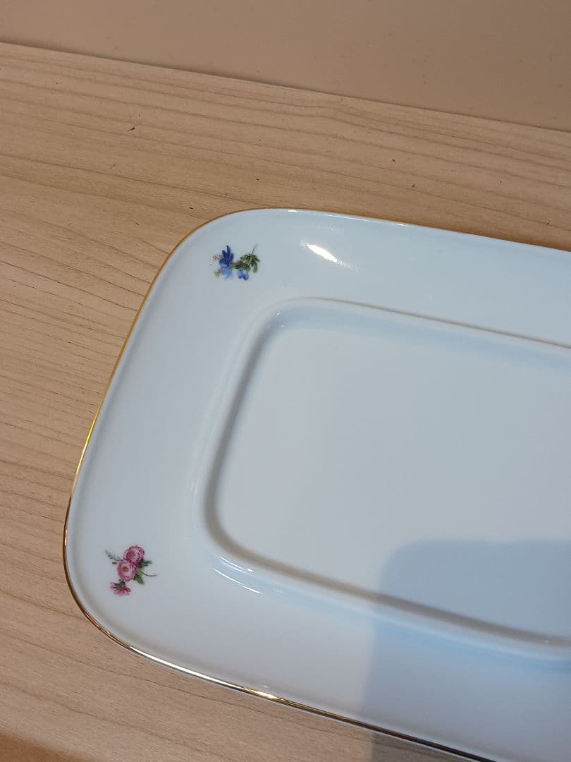 フュルステンベルグ　バターディッシュ　花柄陶器　バターケース