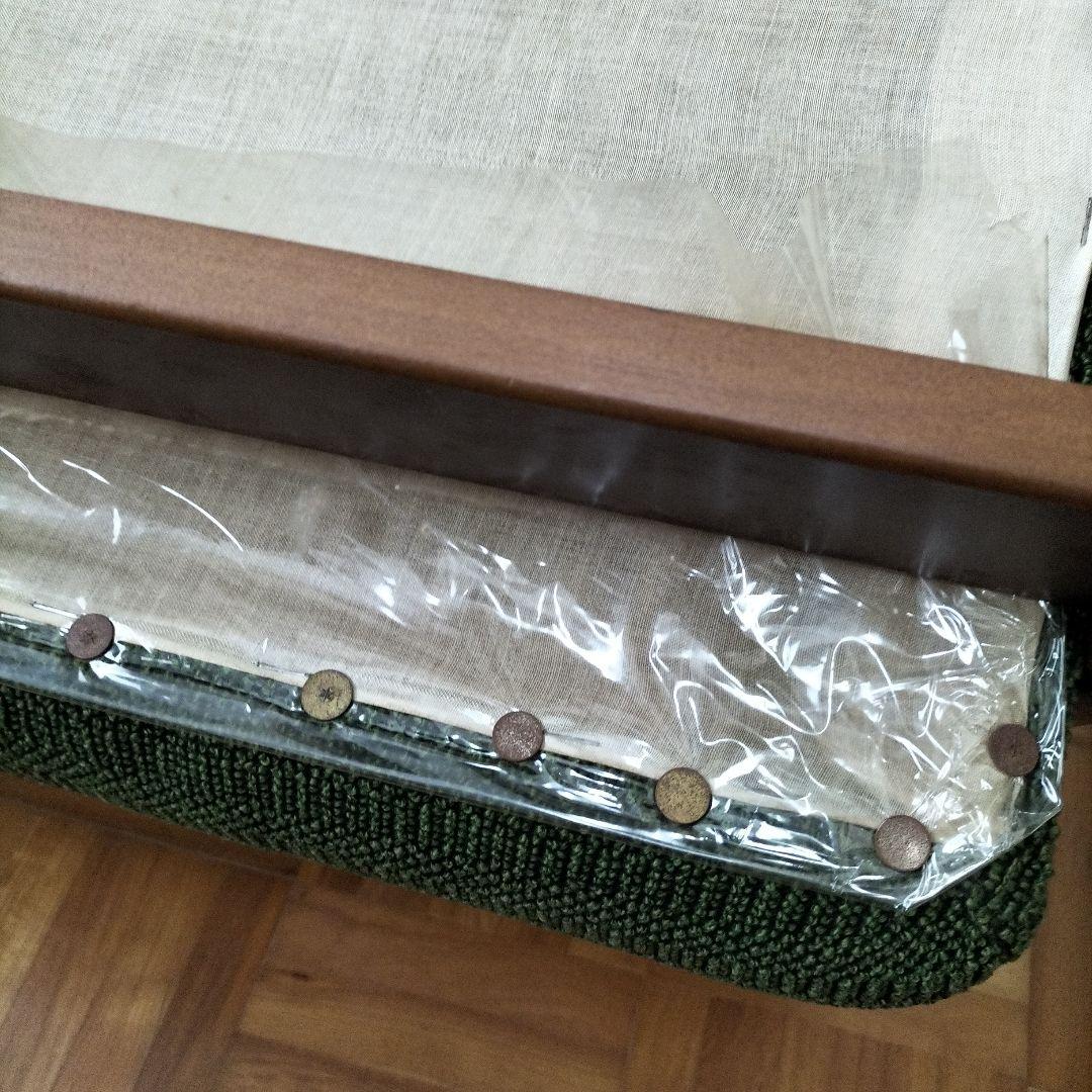 オールド　カリモク　Kチェア　グリーン