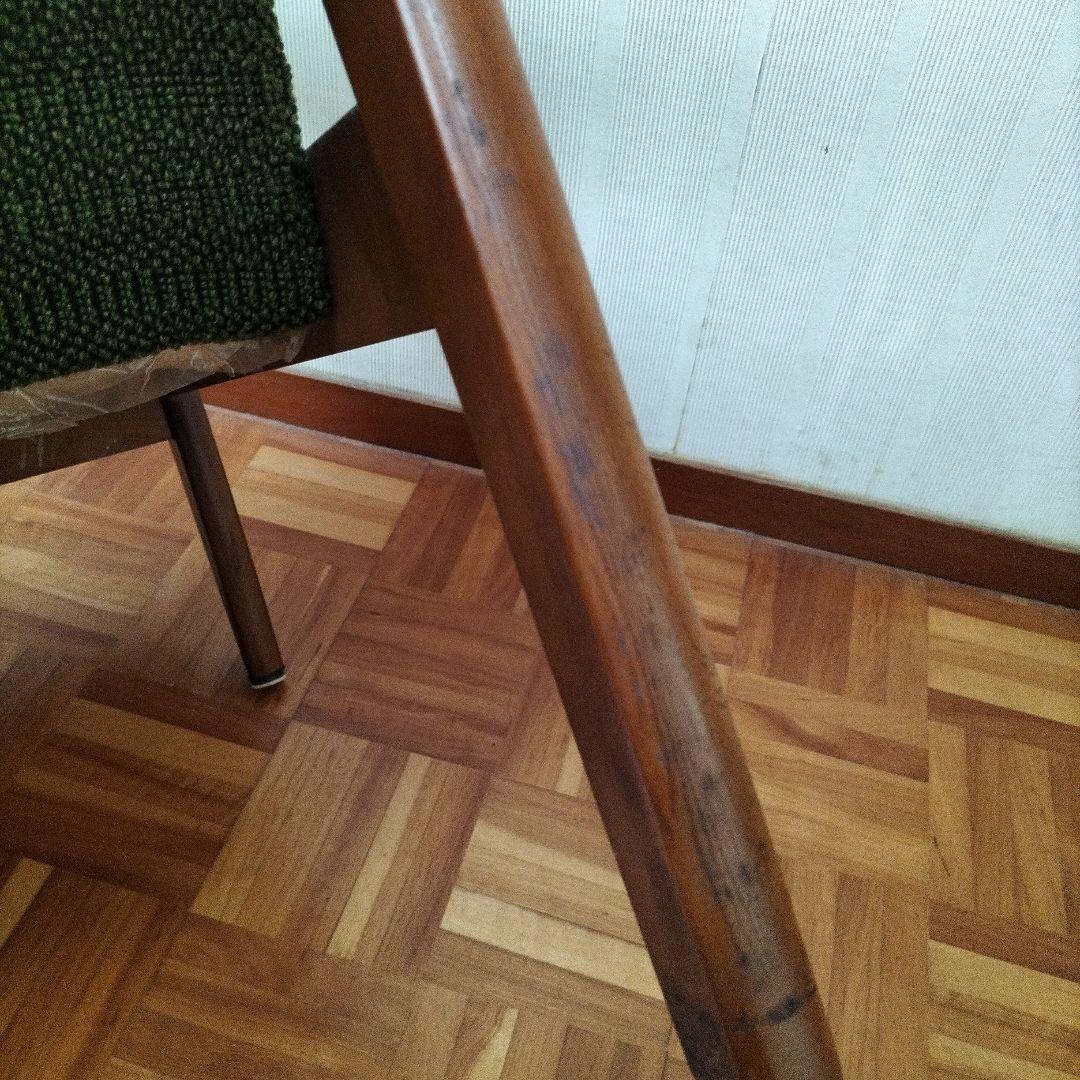 オールド　カリモク　Kチェア　グリーン