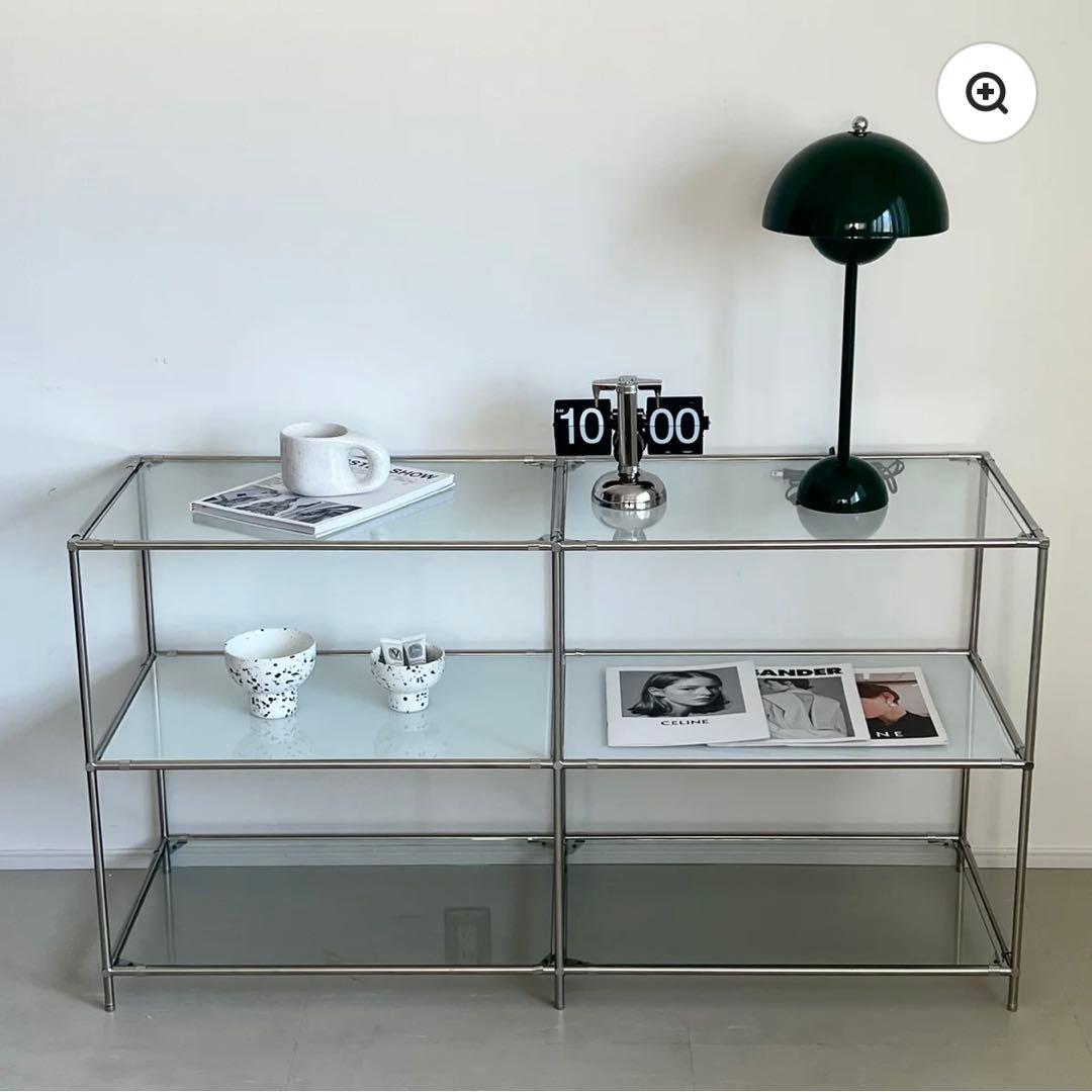furnihunter クリアガラス　ラック
