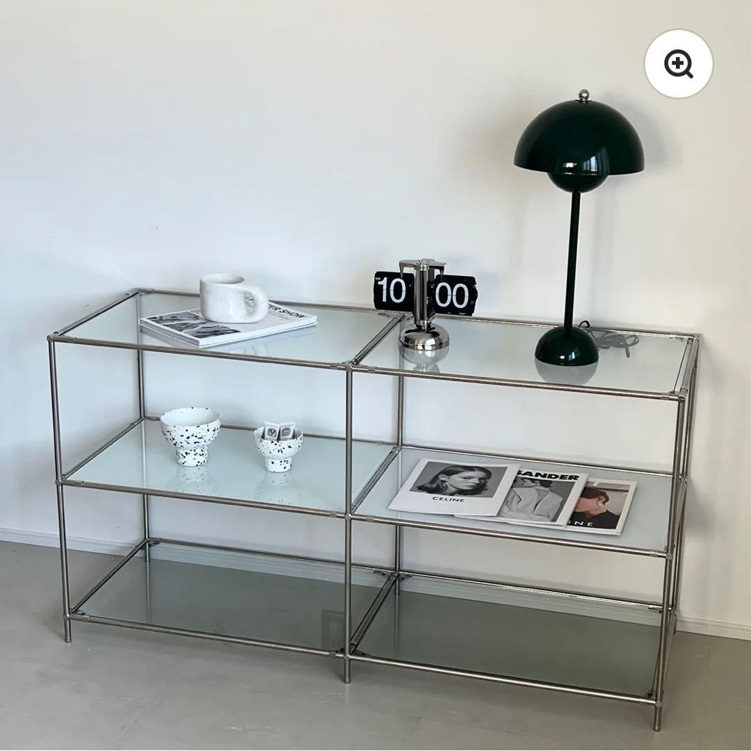 furnihunter クリアガラス　ラック