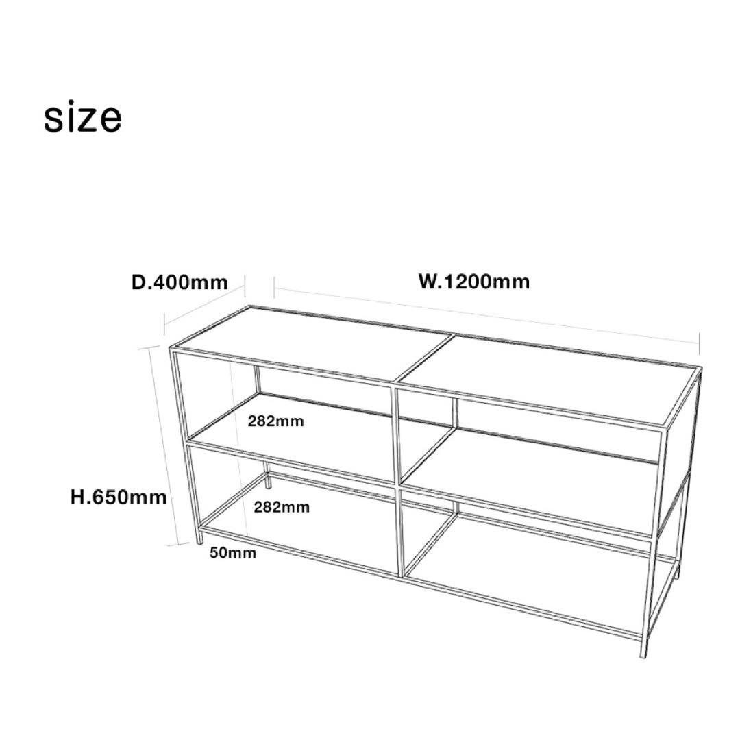 furnihunter クリアガラス　ラック