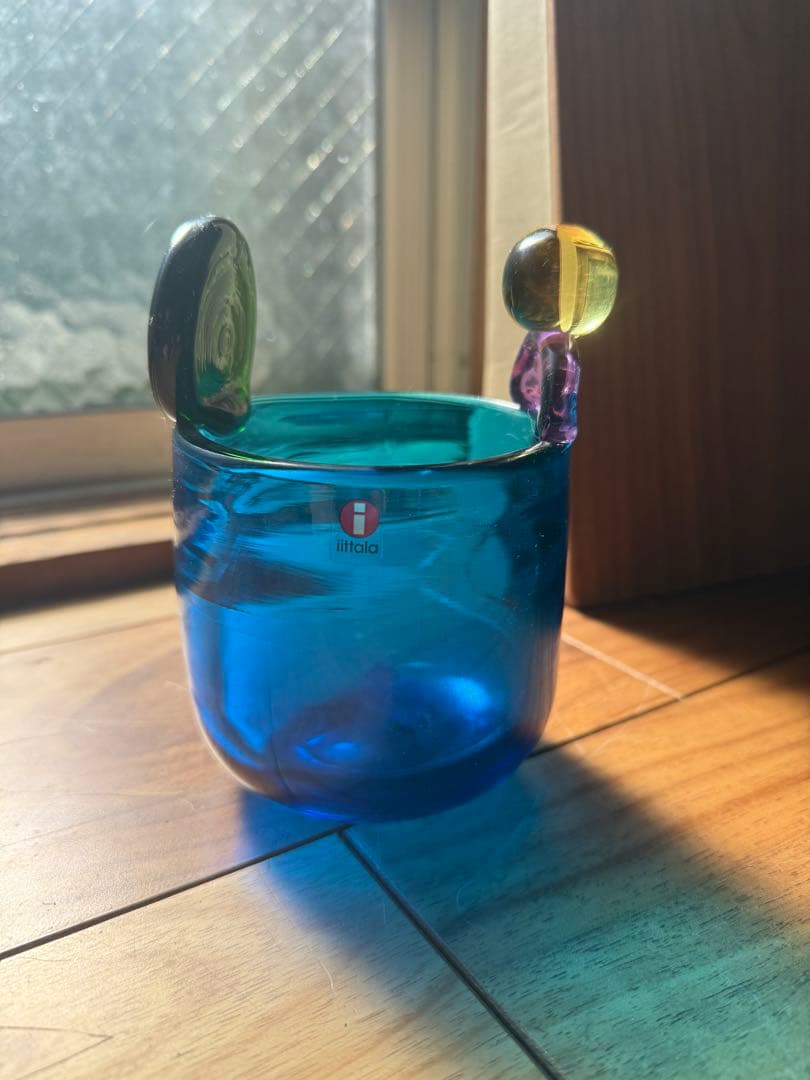 イッタラ　ポムポム ターコイズ pampula vase 90mm