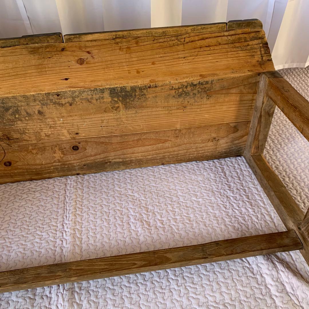 送料込❗️アンティーク　雰囲気あるスクールデスク　机