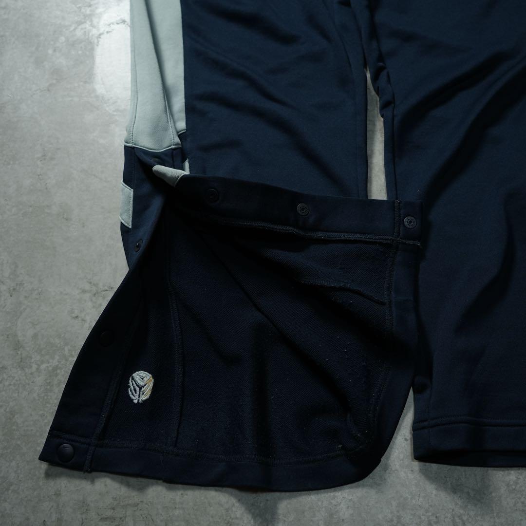 00s NIKE バギートラックパンツ 極太 サイドスナップ 刺繍ロゴ y2k