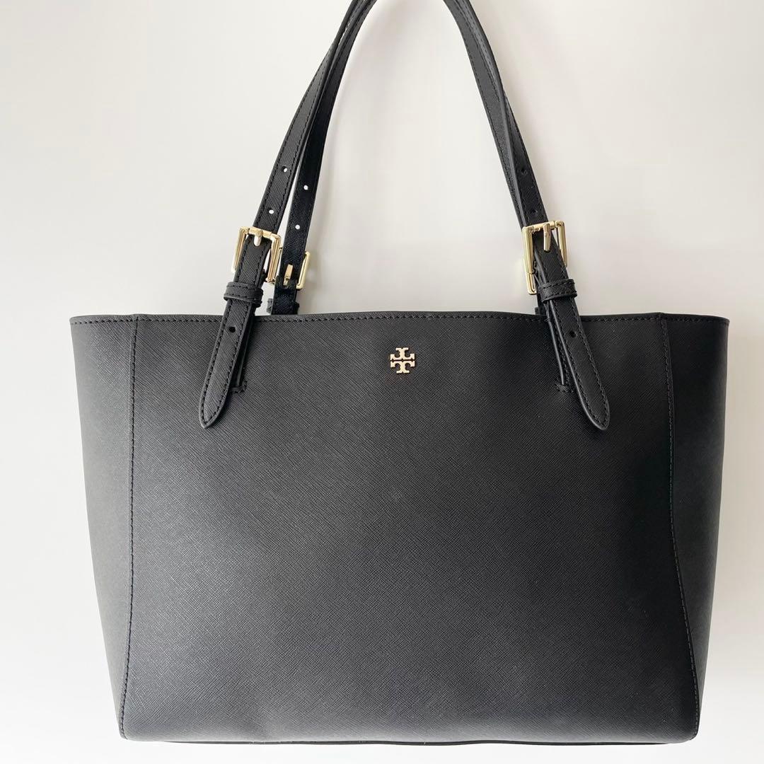 【新品】TORY BURCH トートバッグ エマーソン 黒 A4 肩掛け可能