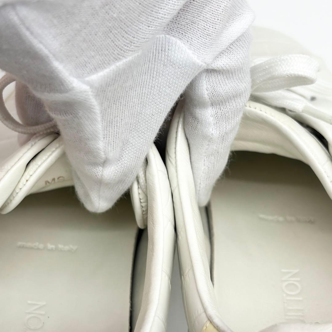 ✨美品✨ルイヴィトン レザースニーカー クロコ型押し ホワイト　24cm