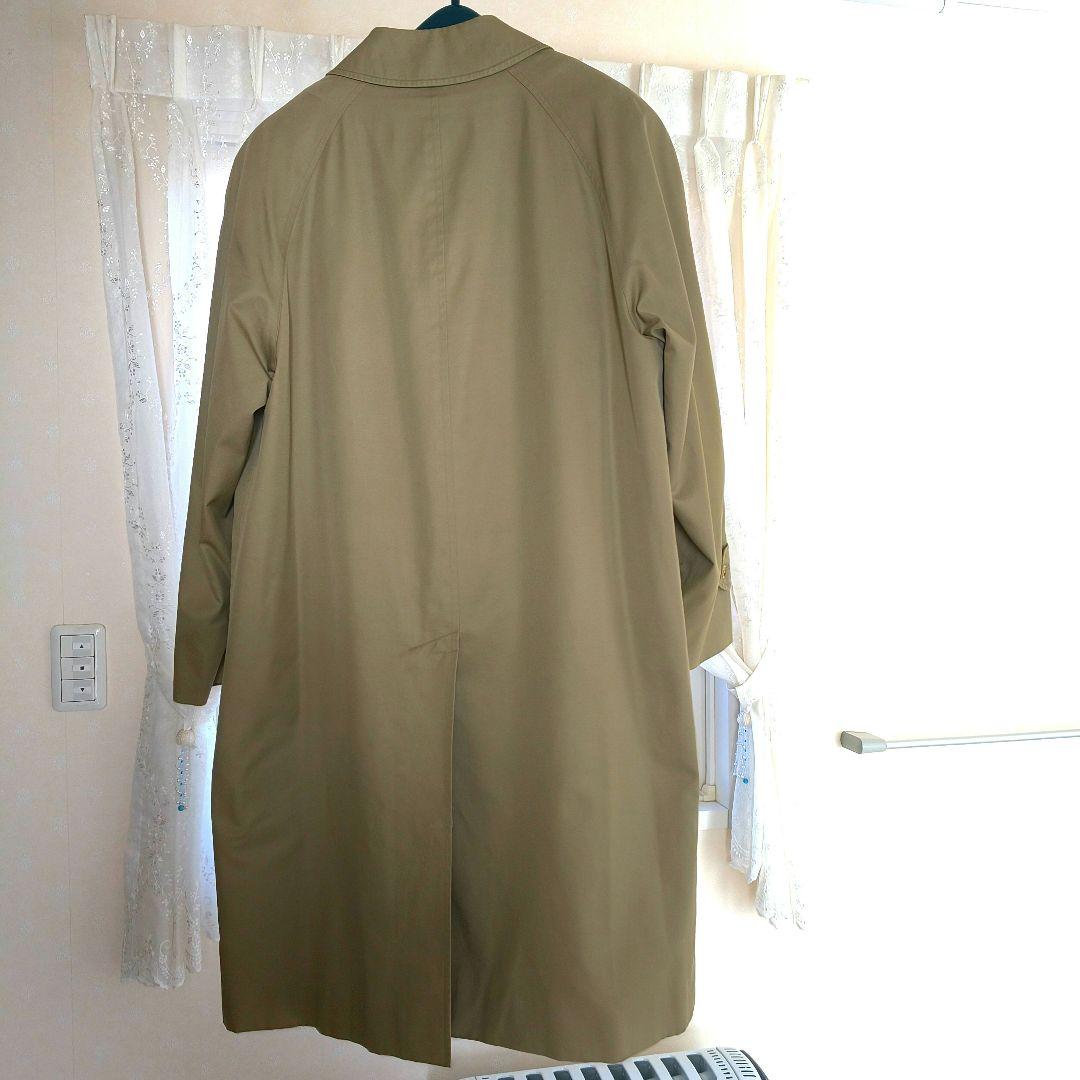 バーバリー・ベージュ・ ステンカラーコート・ 裏ノバチェック柄・ウールライナ一付