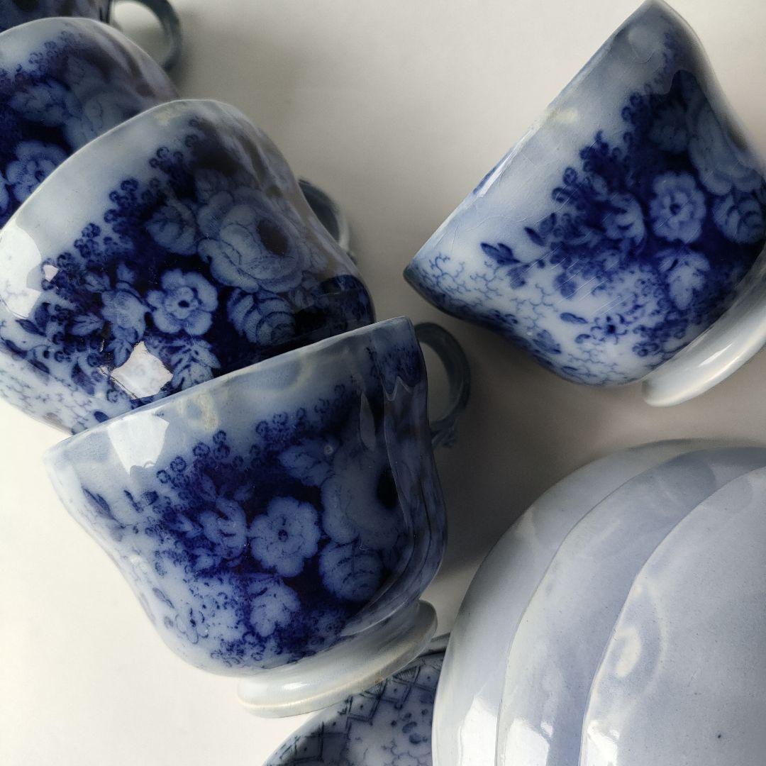 美品　JARDINIERE　c&s 　5客セット　フランスアンティーク