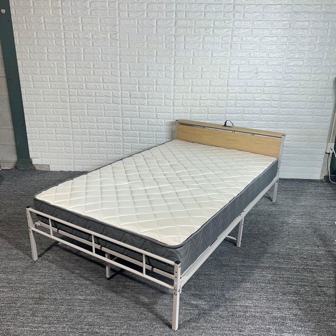 ベッドセット ベッドフレーム マットレス セミダブルサイズ 寝具 F020