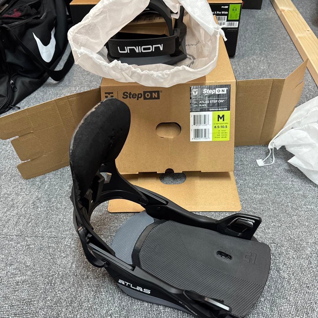 ATLAS STEP ON ビンディング ブラック M