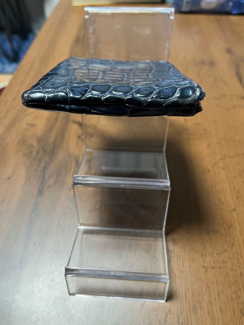 ブルーナボイン　クロコ　スモールウォレット