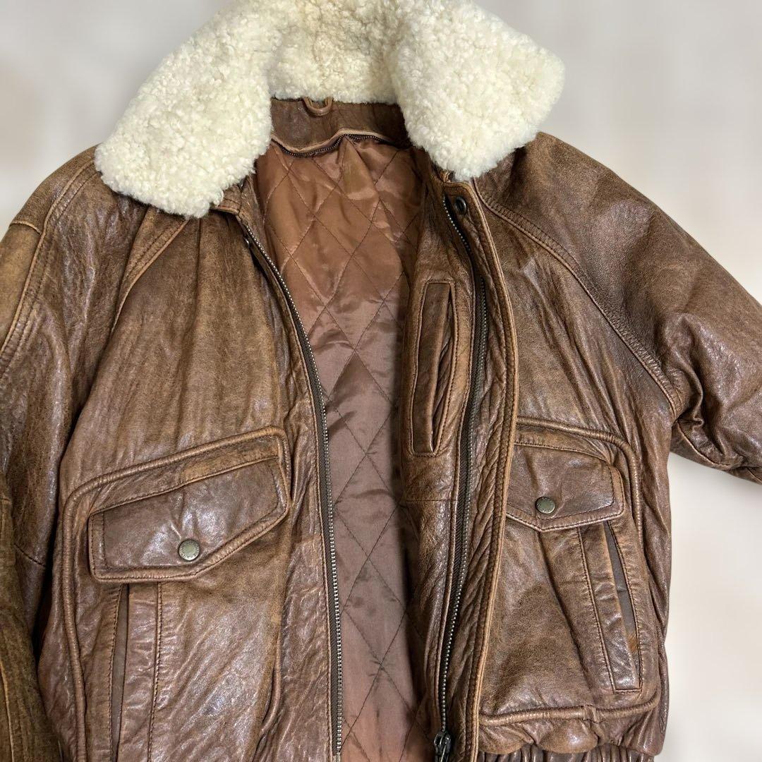 Vintage 90s A2 G1 レザージャケット めばる