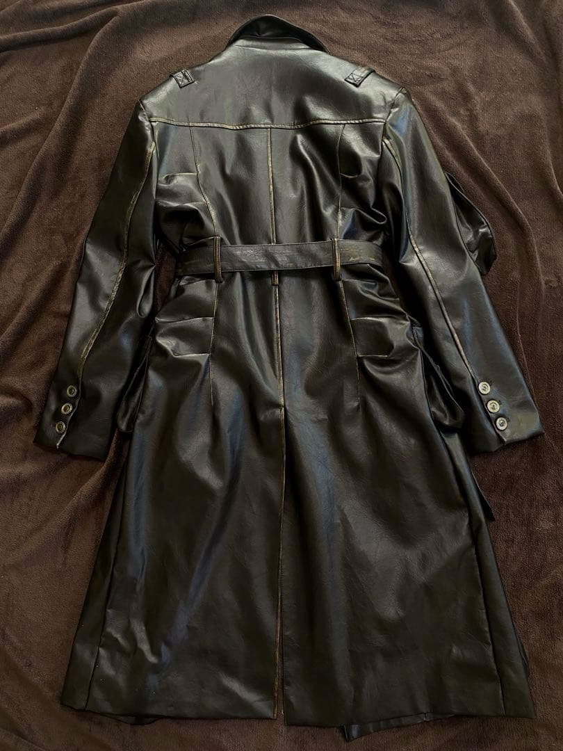 が*す様 00s ロングコート　レザー　ヴィンテージ　パンク　お兄系　archi