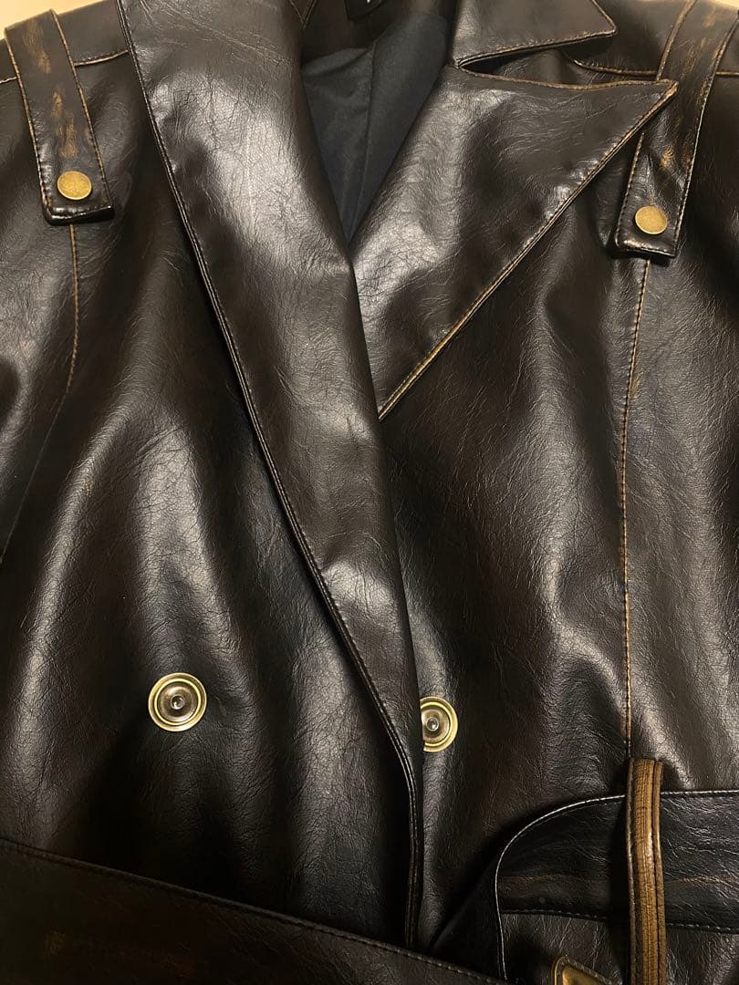 が*す様 00s ロングコート　レザー　ヴィンテージ　パンク　お兄系　archi