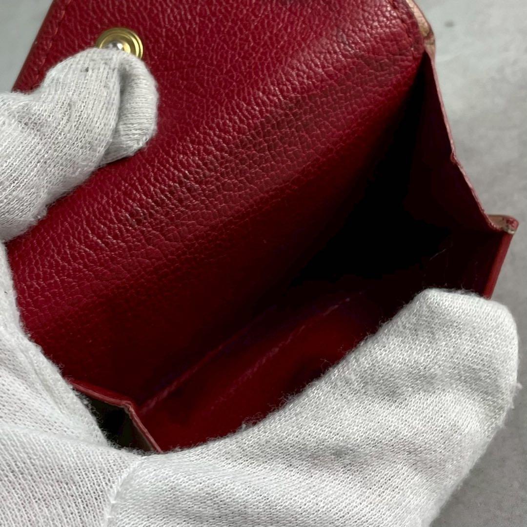 【美品】ミュウミュウ 三つ折り ラブレター マドラス ハート ピンク レザー