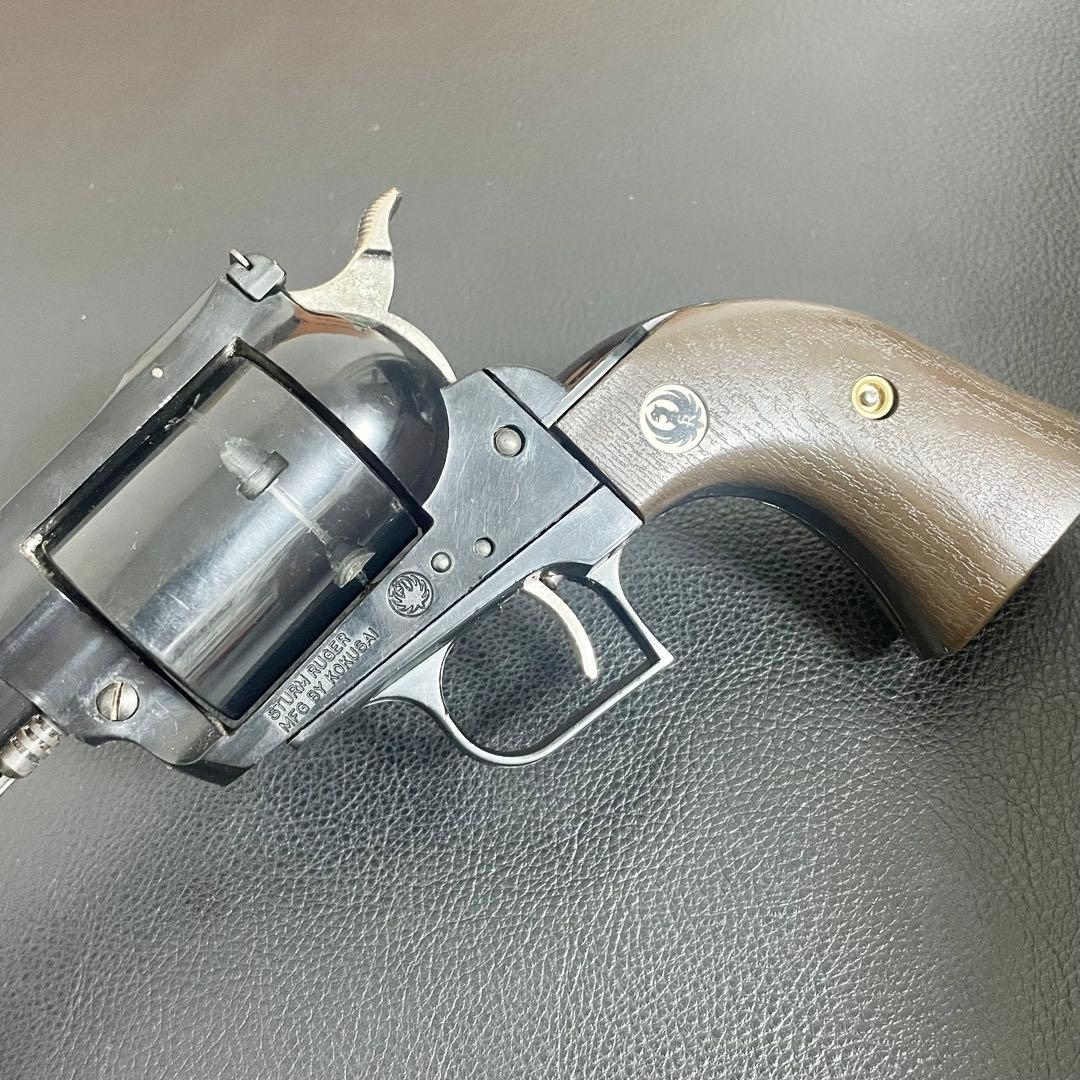 現状品 コクサイABS樹脂製モデルガン ルガースーパーブラックホーク10インチ