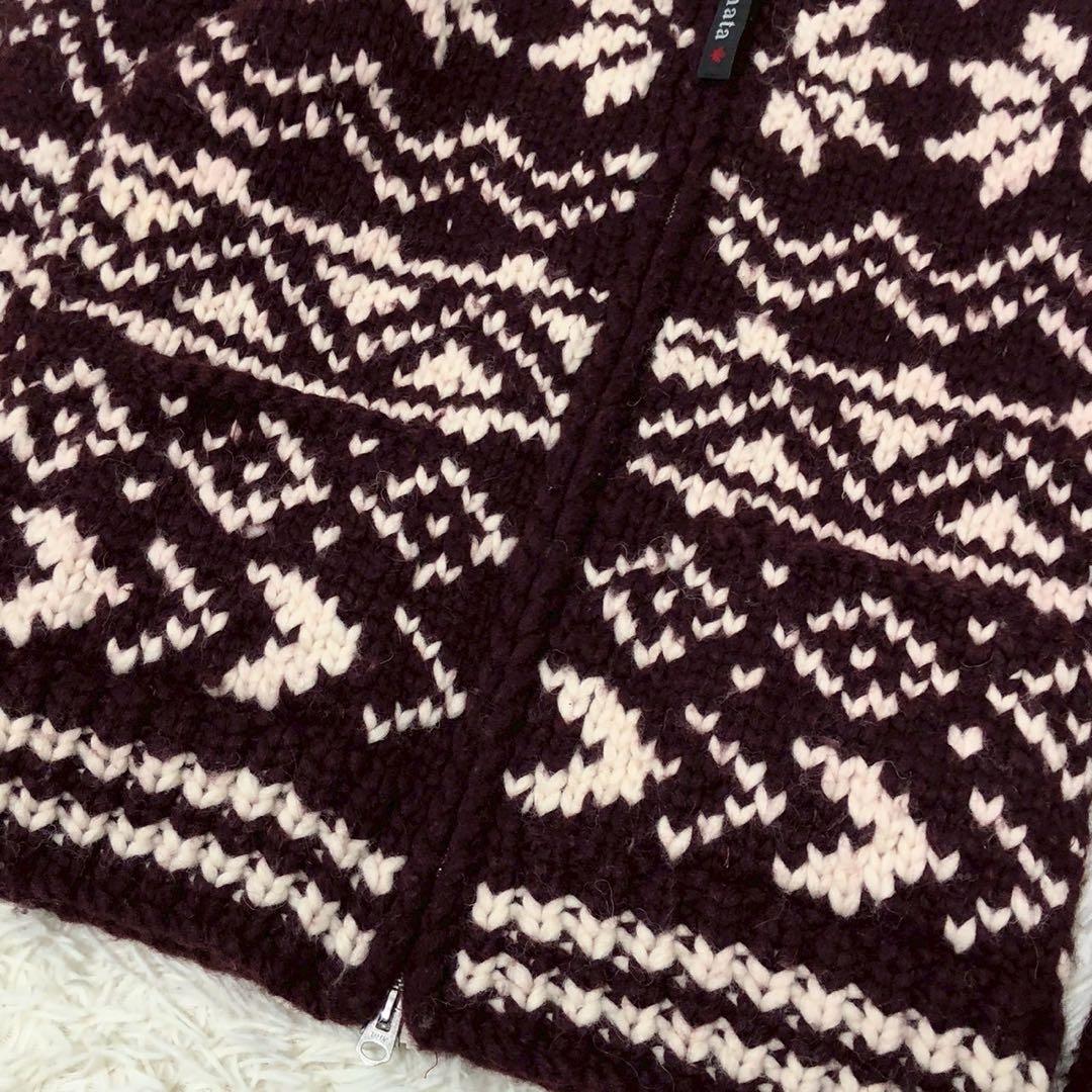 希少コラボ◎AKM × KANATA カウチンニット 手編み カーディガン