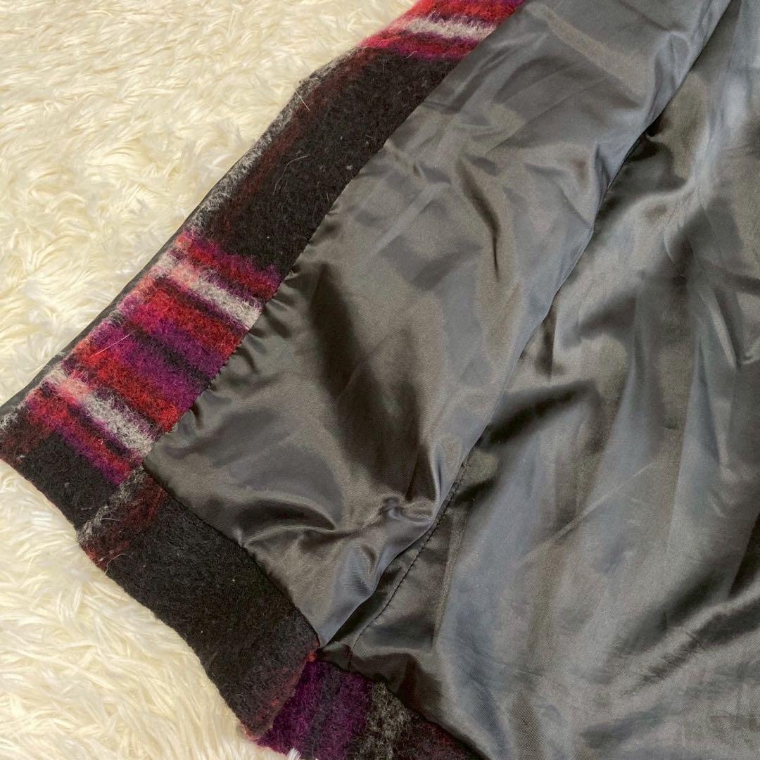 DIESEL チェック柄コート ピンク XS オシャレ カジュアル