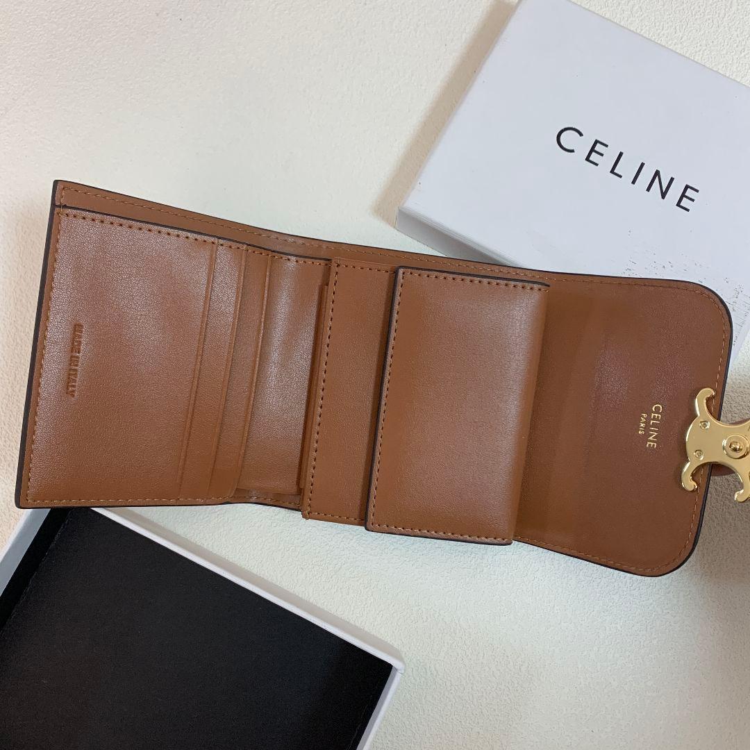 CELINE ブラウン 三つ折り財布