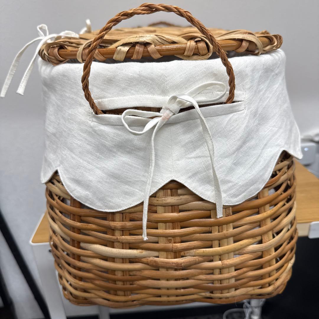 カトリーヌ ドゥヌアル ラタン バスケット