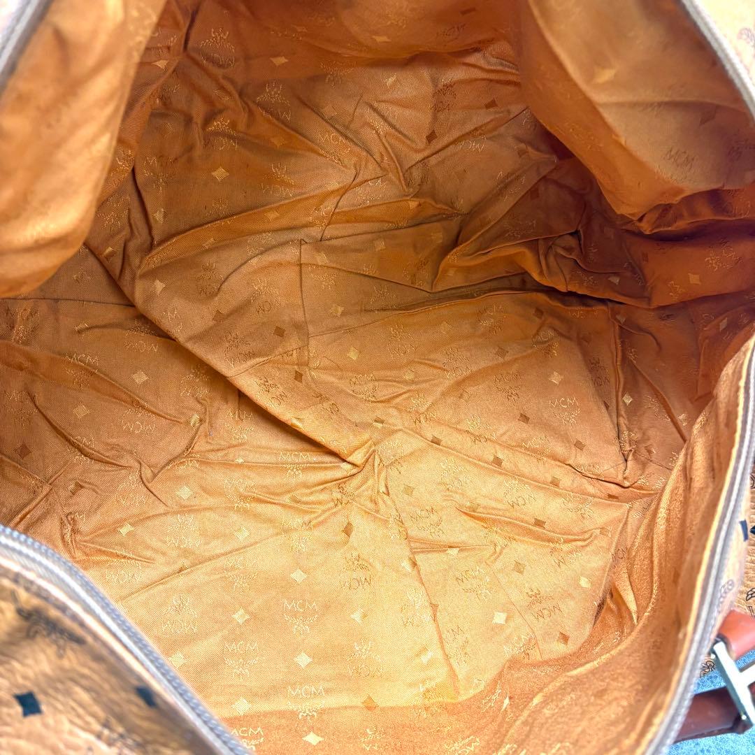 MCM ボストンバッグ 2way ヴィセトス柄 レザー 大容量 旅行バッグ