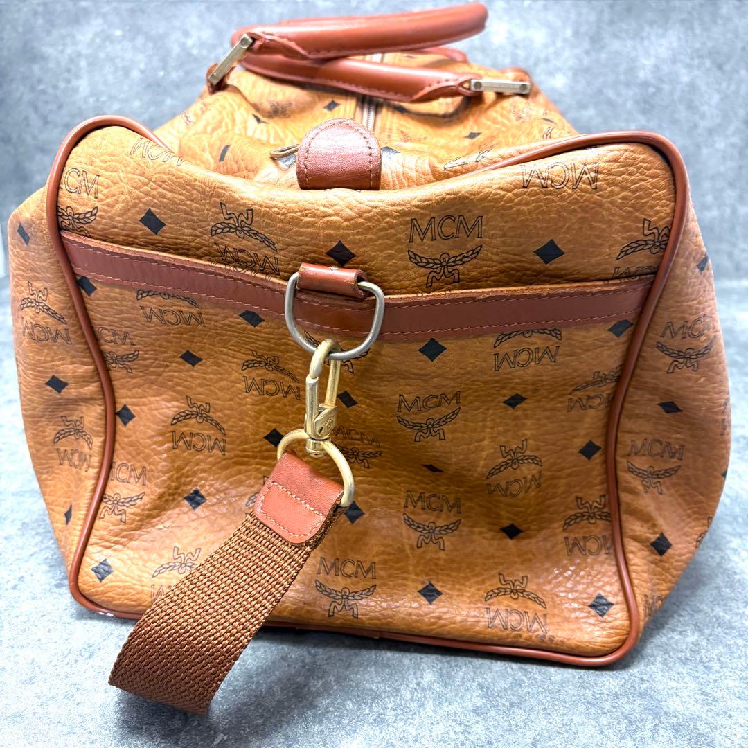 MCM ボストンバッグ 2way ヴィセトス柄 レザー 大容量 旅行バッグ