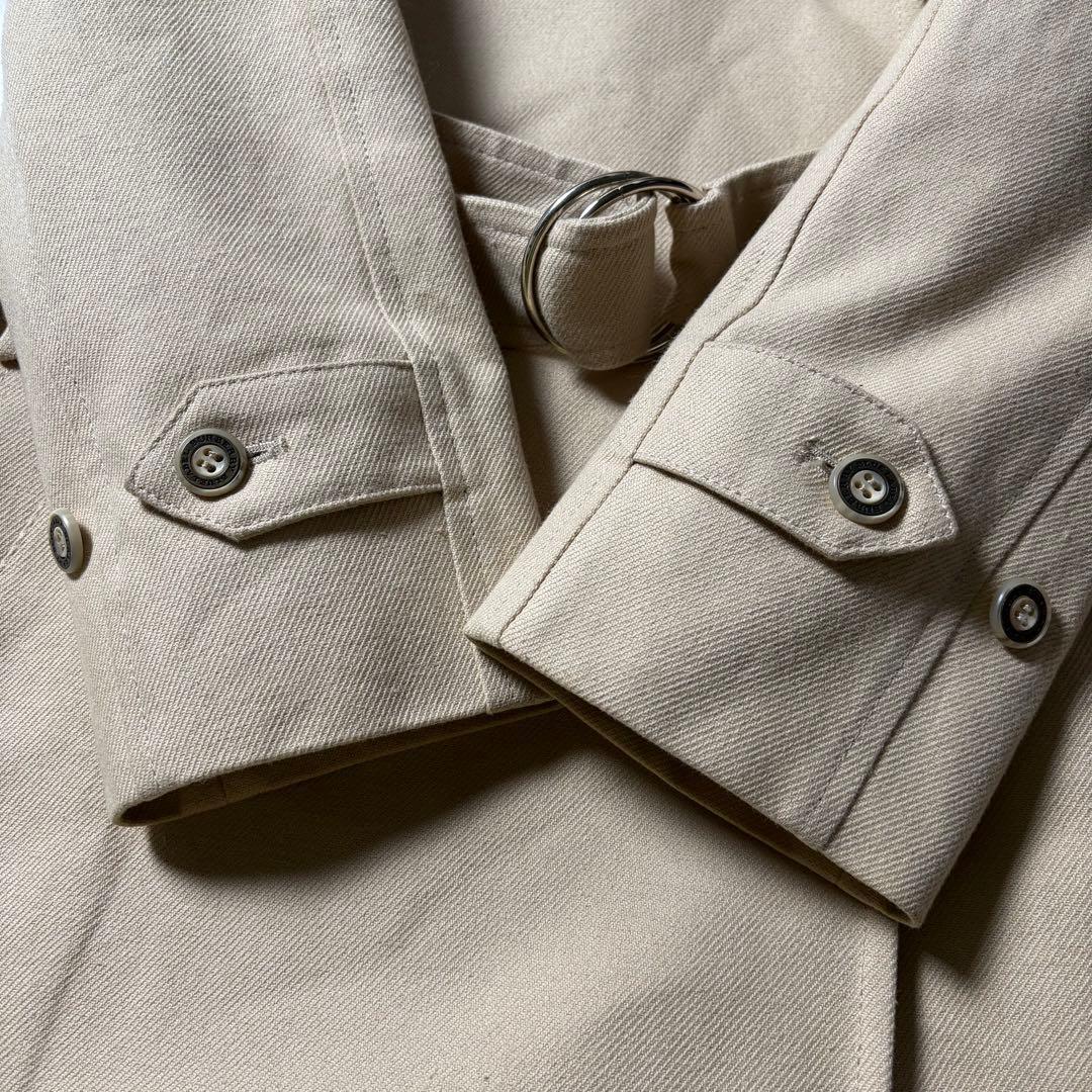 バーバリーブルーレーベル トレンチコート ロング丈 ノバチェック キャンバス地