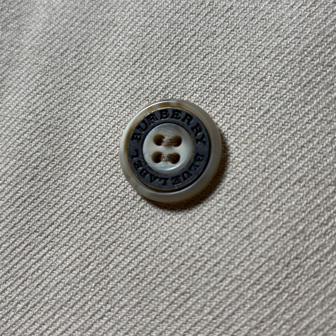 バーバリーブルーレーベル トレンチコート ロング丈 ノバチェック キャンバス地