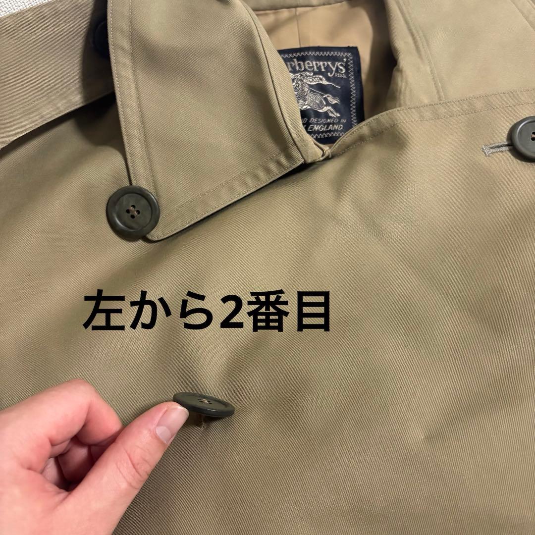 希少　Burberry 70s トレンチコート　カーキ　旧タグ　Lサイズ
