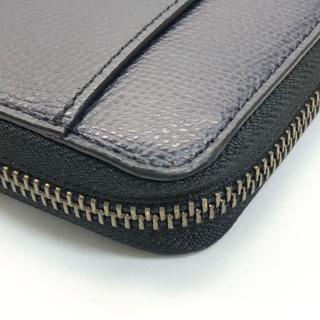 【極美品✨】　COACH コーチ　長財布　メンズ　ネイビー