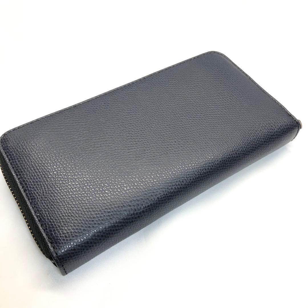 【極美品✨】　COACH コーチ　長財布　メンズ　ネイビー