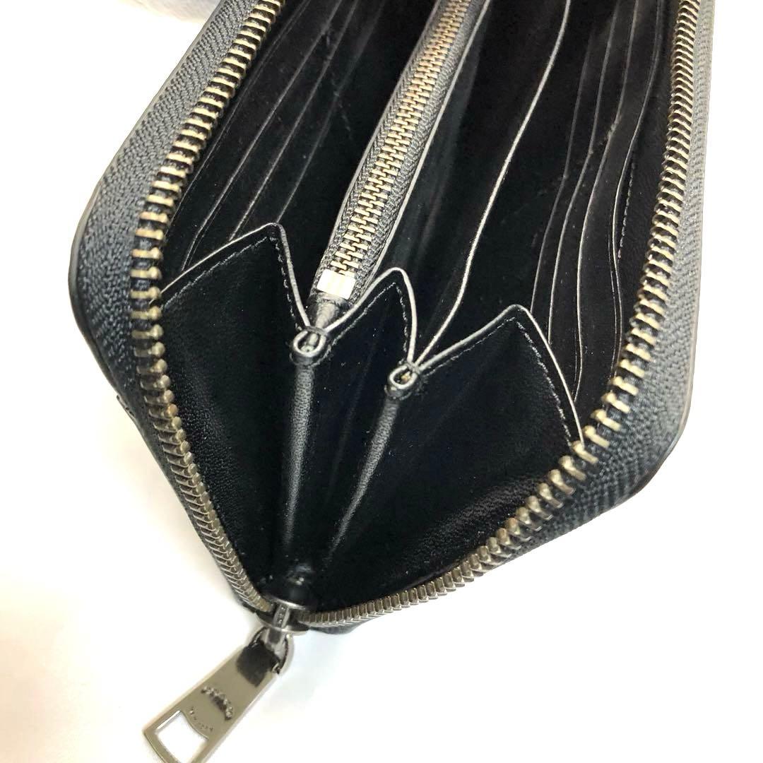 【極美品✨】　COACH コーチ　長財布　メンズ　ネイビー