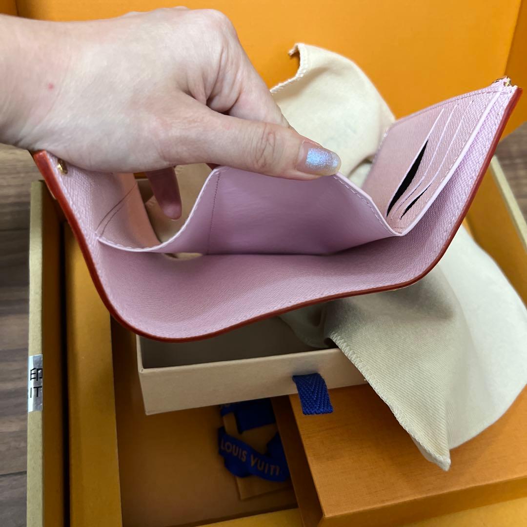 LV×TMサクラ 桜 村上隆 サクラブラウン マルチカラー 財布 三つ折り財布