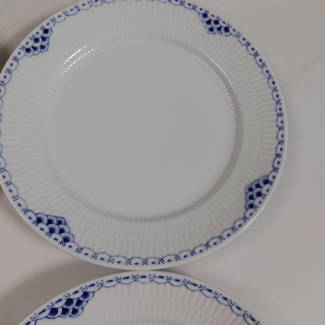 ロイヤルコペンハーゲン　青い模様の陶磁器皿 4枚セット
